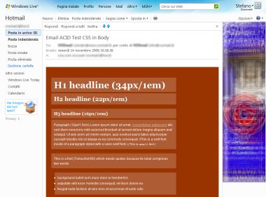 Nuovo layout hotmail