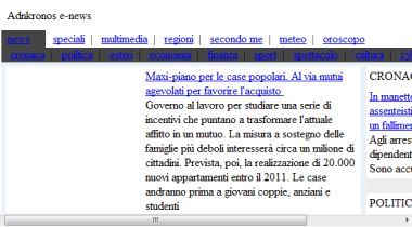 Anteprima menu blu su Libero