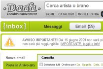 Avviso webmail @dada.net