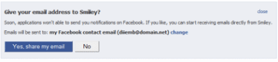 Facebook "Warning"