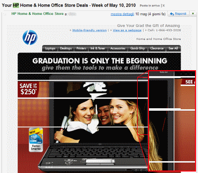 Email di HP su Gmail