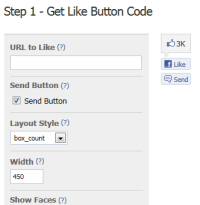 Like plugin with "Send" button