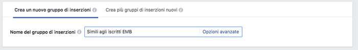 Gruppo inserzioni